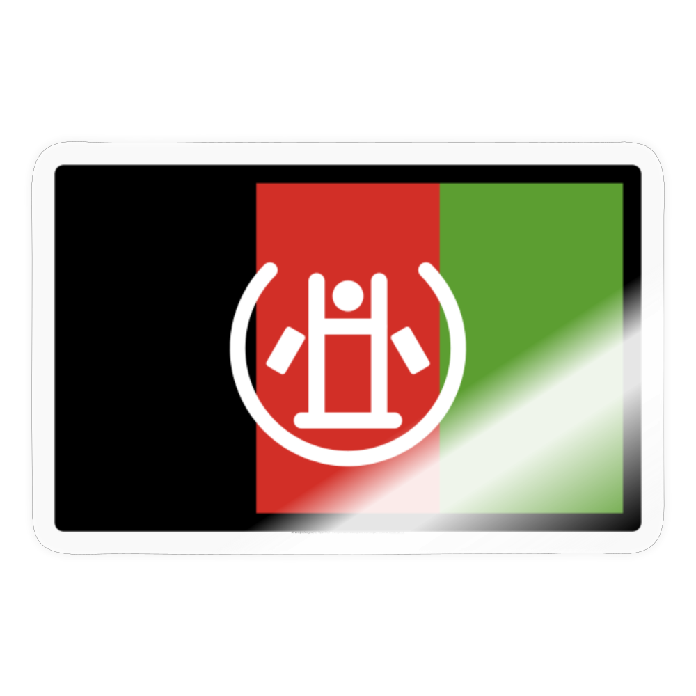 Flag: Afghanstan Moji Sticker - Emoji.Express - transparent glossy