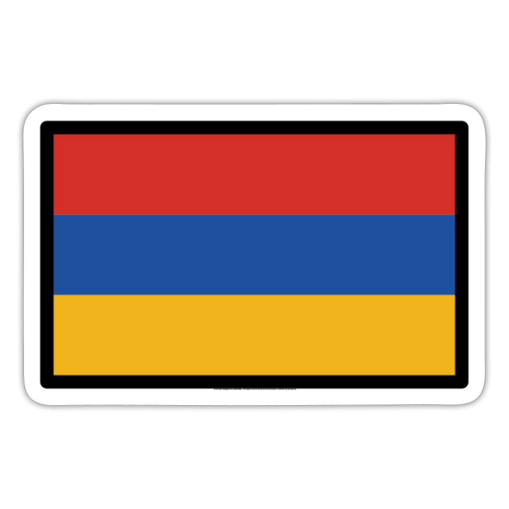 Flag: Armenia Moji Sticker - Emoji.Express - white matte