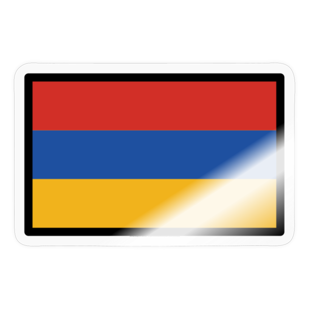 Flag: Armenia Moji Sticker - Emoji.Express - transparent glossy