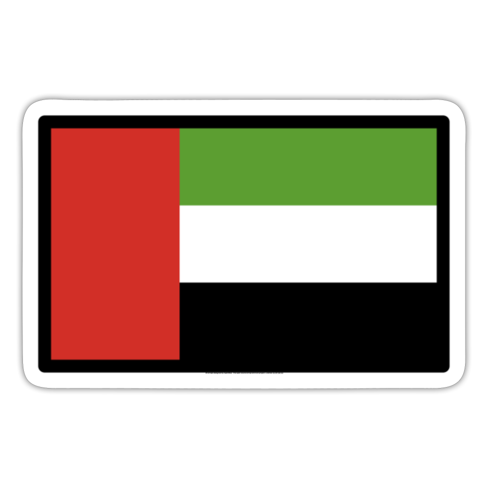 Flag: United Arab Emirates Moji Sticker - Emoji.Express - white matte