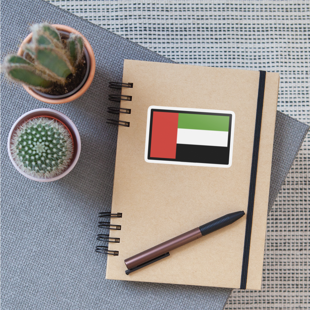 Flag: United Arab Emirates Moji Sticker - Emoji.Express - white matte