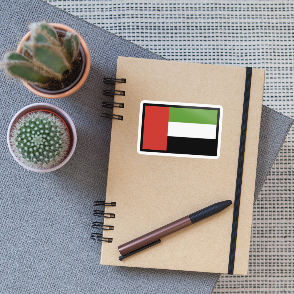 Flag: United Arab Emirates Moji Sticker - Emoji.Express - white glossy