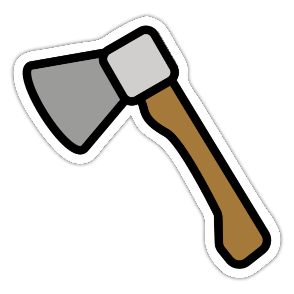 Axe (Gardening) Moji Sticker - Emoji.Express - white matte