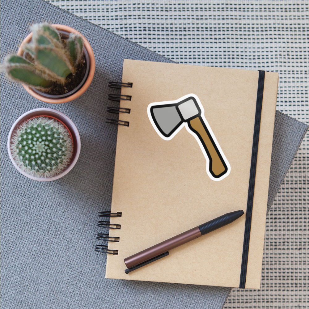 Axe (Gardening) Moji Sticker - Emoji.Express - white glossy