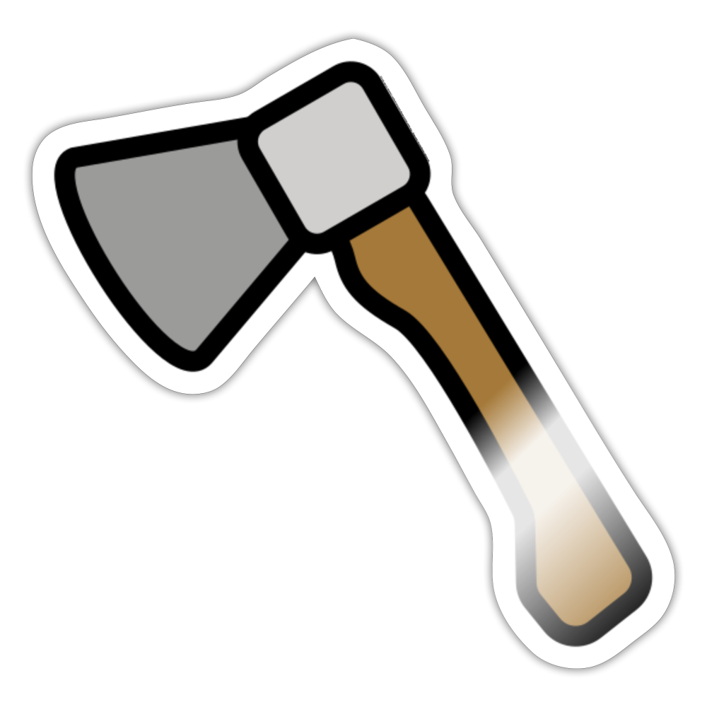 Axe (Gardening) Moji Sticker - Emoji.Express - white glossy