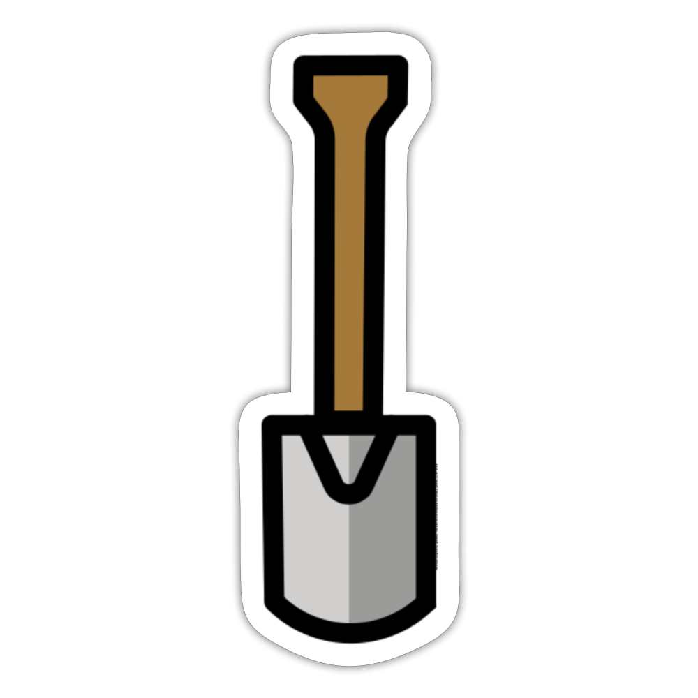 Spade (Gardening) Moji Sticker - Emoji.Express - white matte