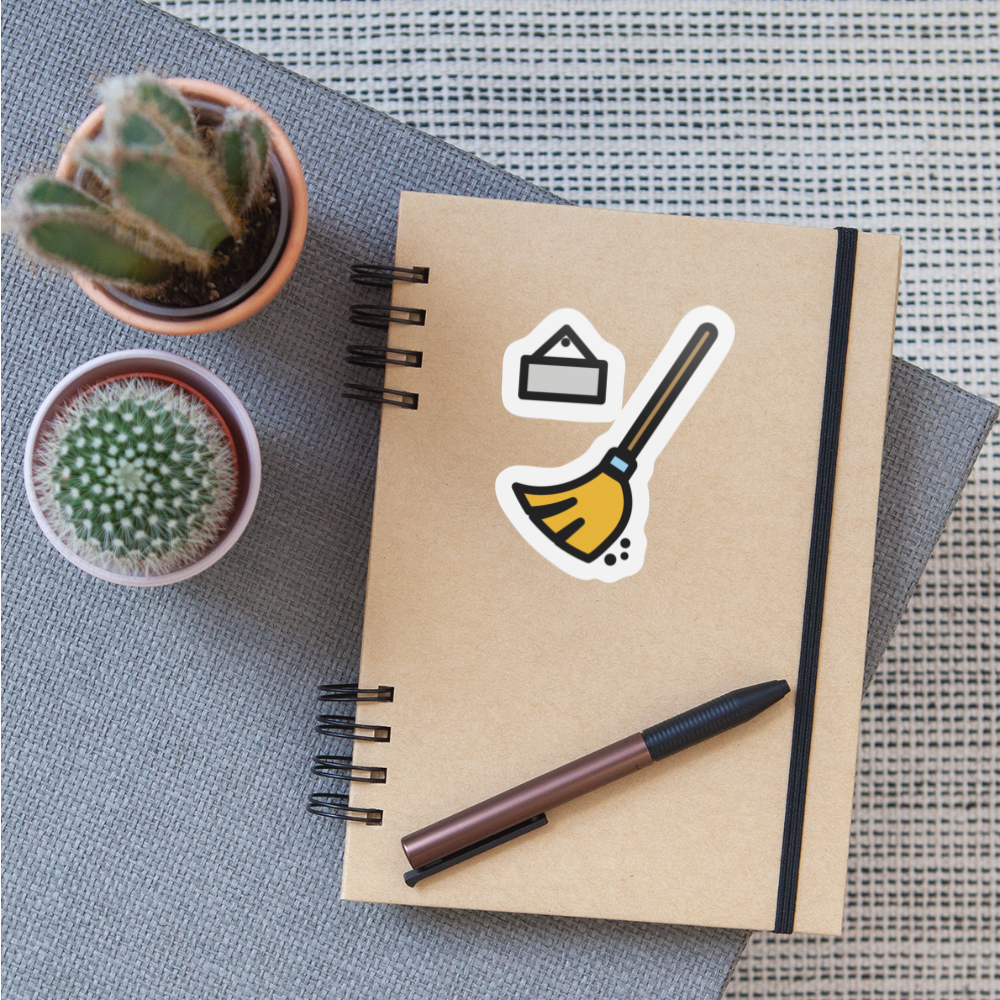 Kehrwoche Moji Sticker - Emoji.Express - white matte