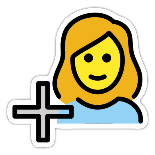 Add Contact Moji Sticker - Emoji.Express - white matte
