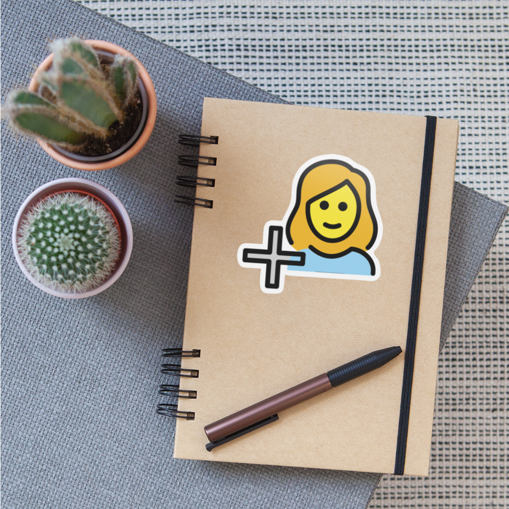 Add Contact Moji Sticker - Emoji.Express - white matte