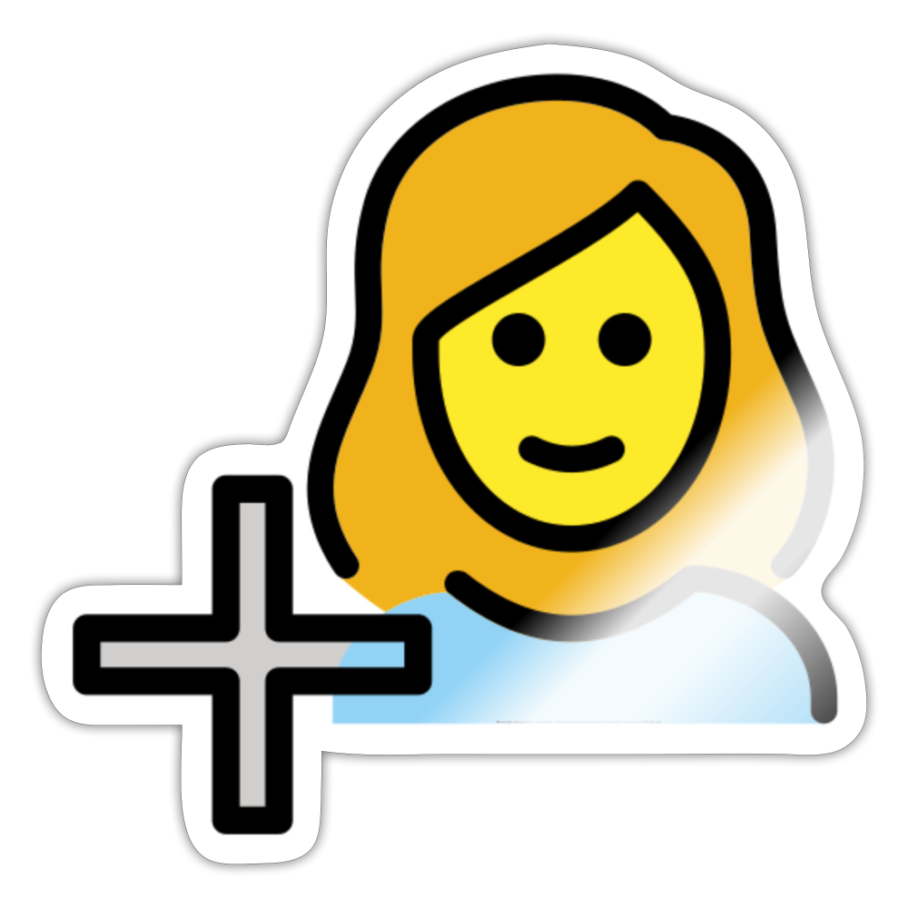 Add Contact Moji Sticker - Emoji.Express - white glossy