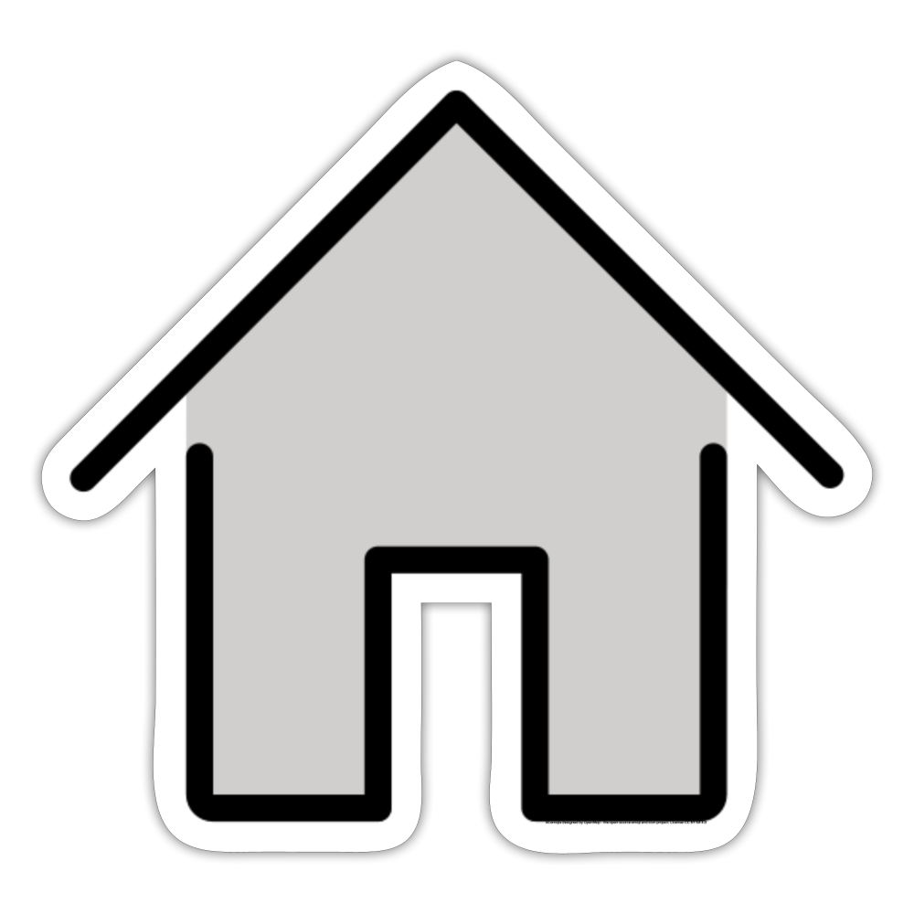 Home Button Moji Sticker - Emoji.Express - white matte