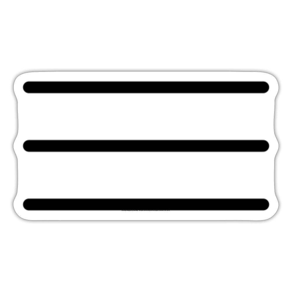 Hamburger Menu Moji Sticker - Emoji.Express - white matte