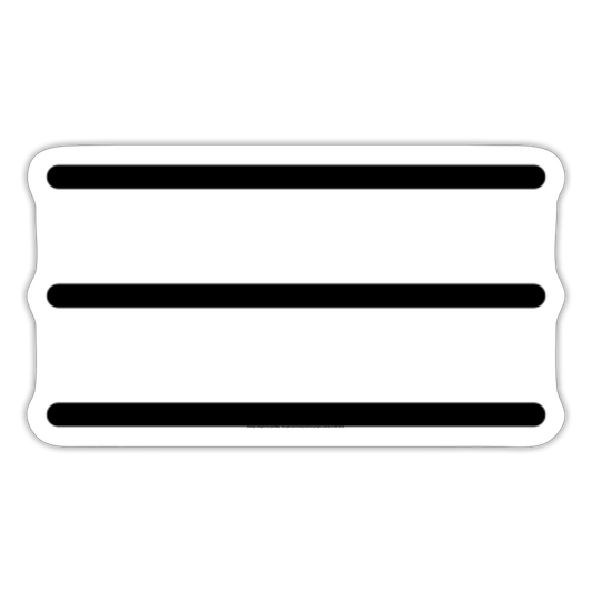 Hamburger Menu Moji Sticker - Emoji.Express - white matte