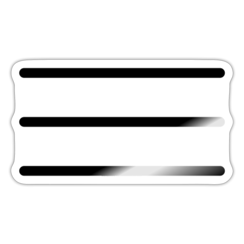 Hamburger Menu Moji Sticker - Emoji.Express - white glossy