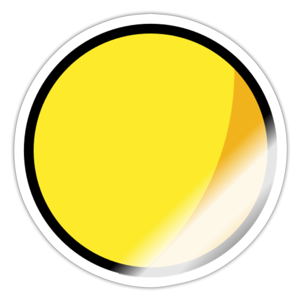 Simple Moji Sticker - Emoji.Express - white glossy