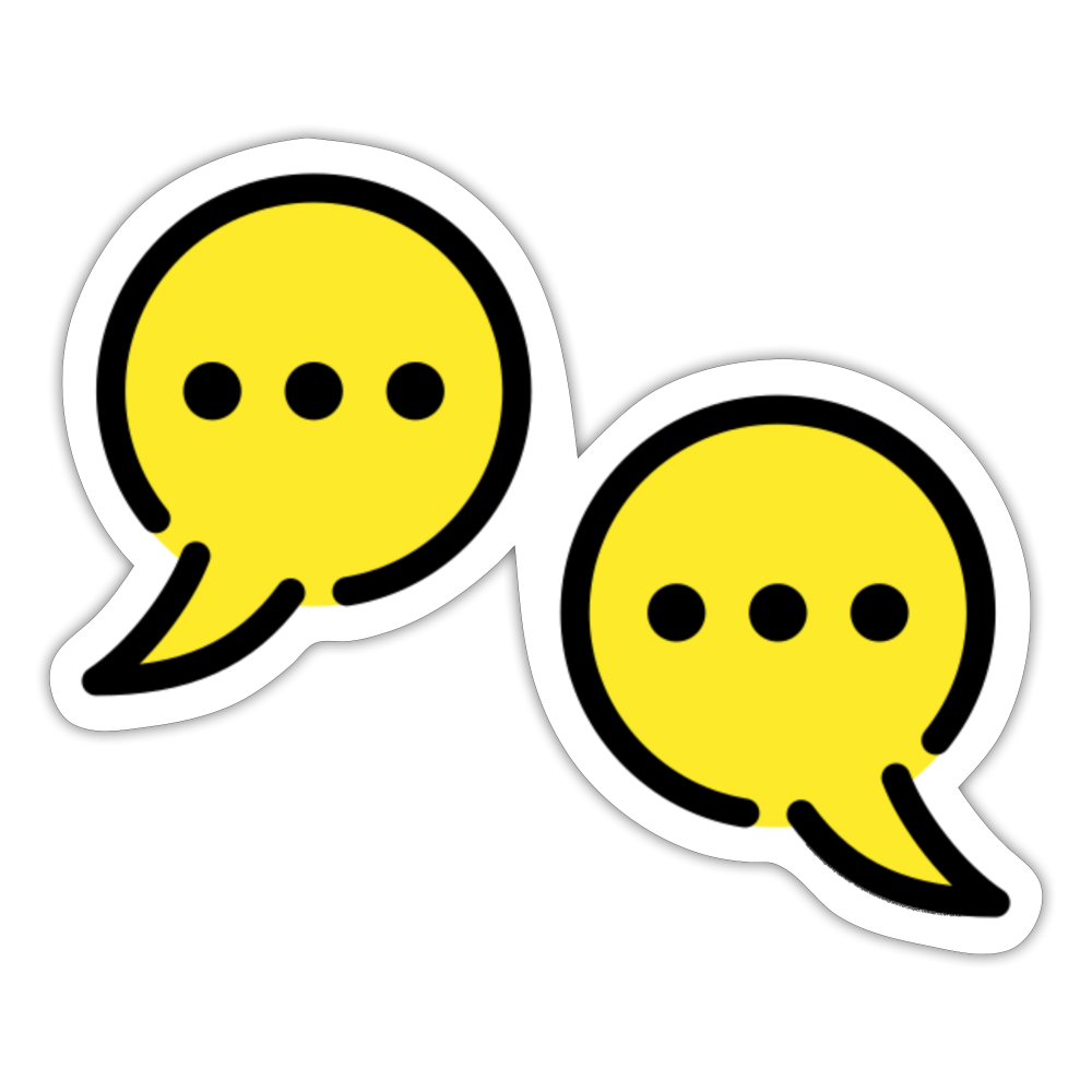 Interview Moji Sticker - Emoji.Express - white matte