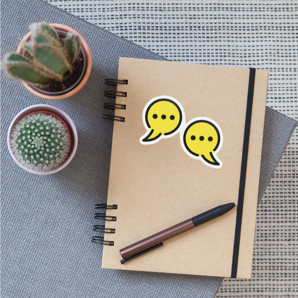 Interview Moji Sticker - Emoji.Express - white matte