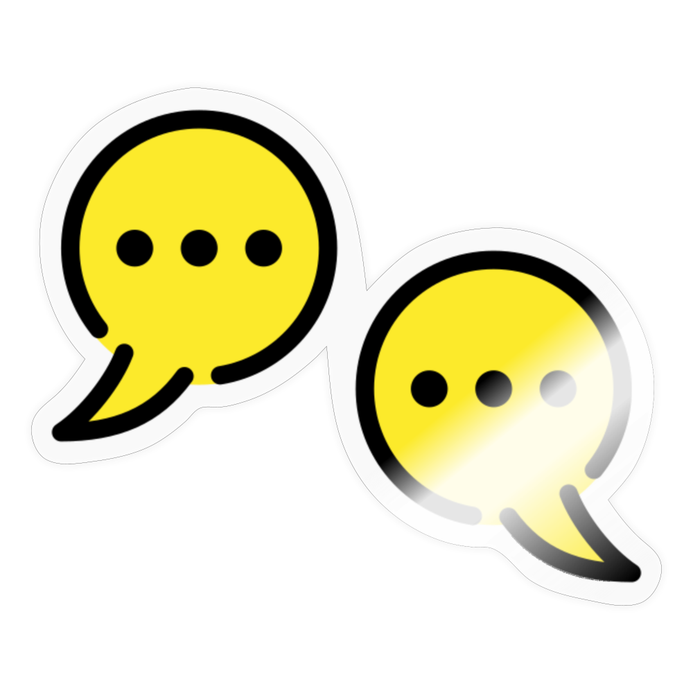 Interview Moji Sticker - Emoji.Express - transparent glossy