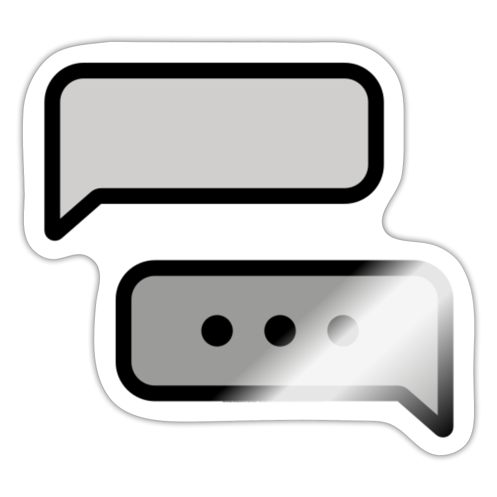 Chats Moji Sticker - Emoji.Express - white glossy