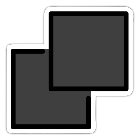 Overlapping Black Squares Moji Sticker - Emoji.Express - white matte