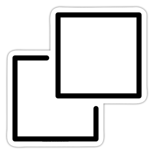 Overlapping White Squares Moji Sticker - Emoji.Express - white matte