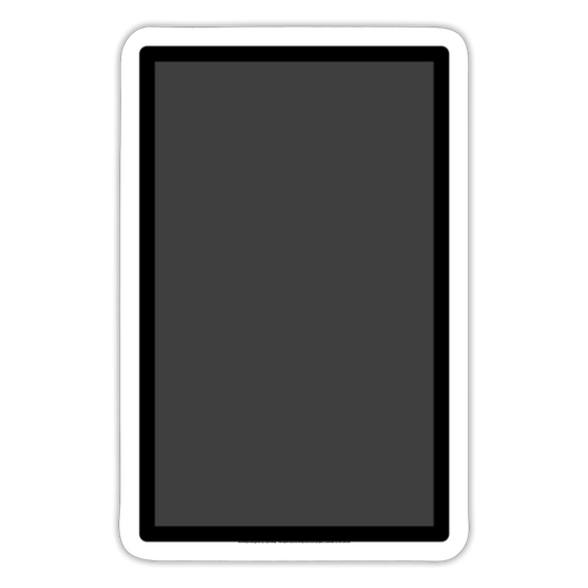 Vertical Black Rectangle Moji Sticker - Emoji.Express - white matte