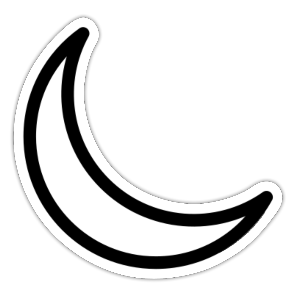 Power Sleep Symbol Moji Sticker - Emoji.Express - white matte