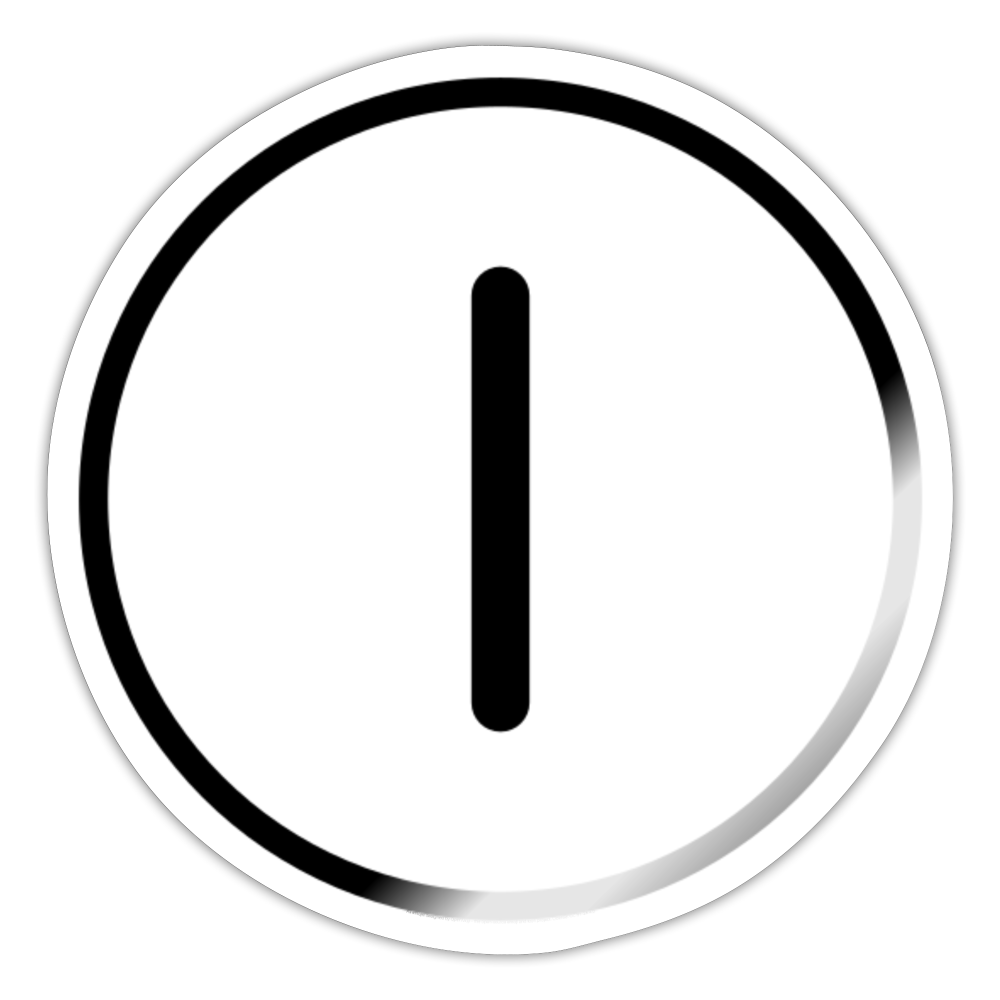 Regional Indicator I Moji Sticker - Emoji.Express - white glossy