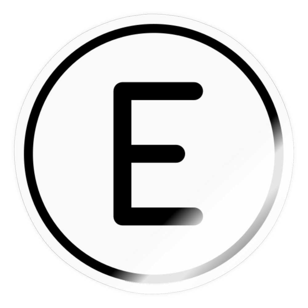 Regional Indicator E Moji Sticker - Emoji.Express - transparent glossy