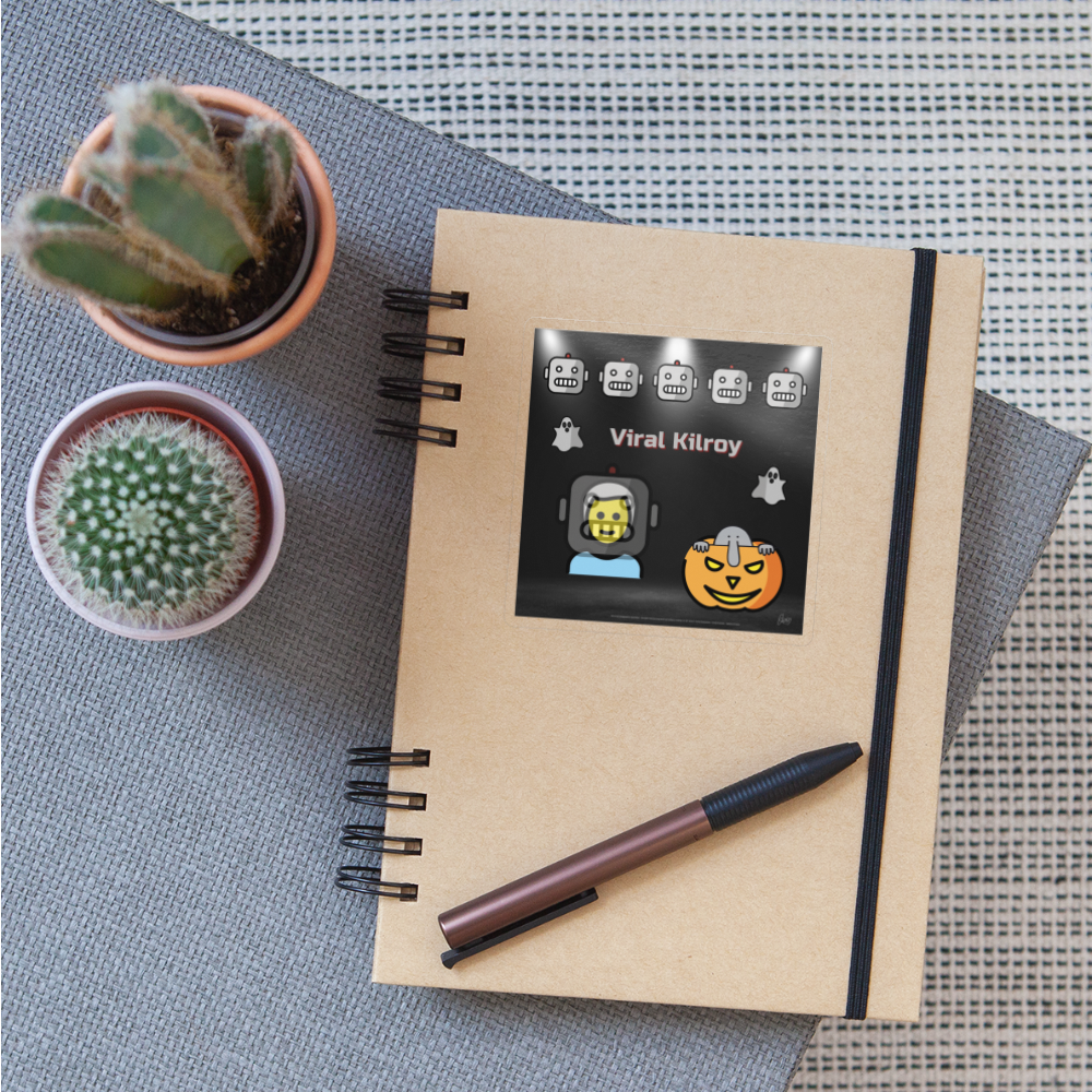 Emoji Expression: Halloween Viral Kilroy Moji Sticker - Emoji.Express - transparent glossy