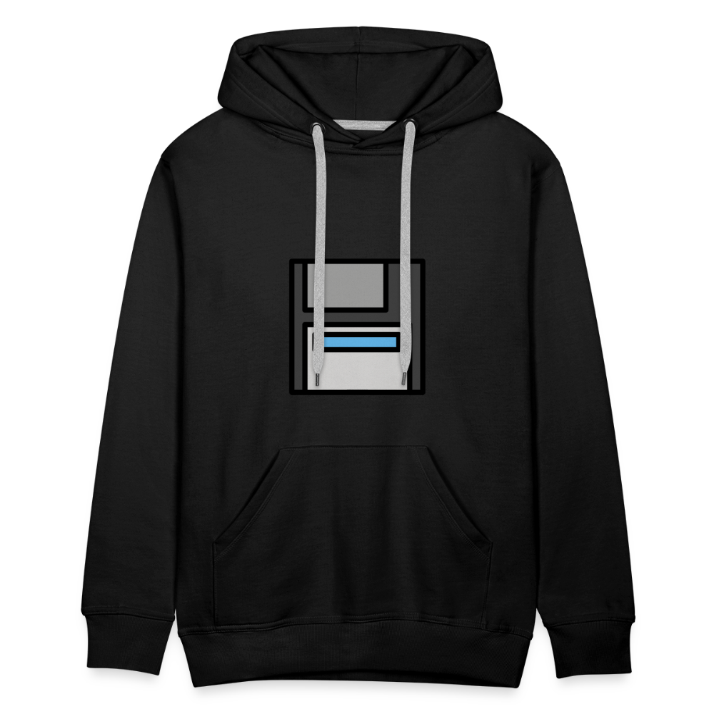 Customizable Floppy Disk Moji Men’s Premium Hoodie - Emoji.Express - black