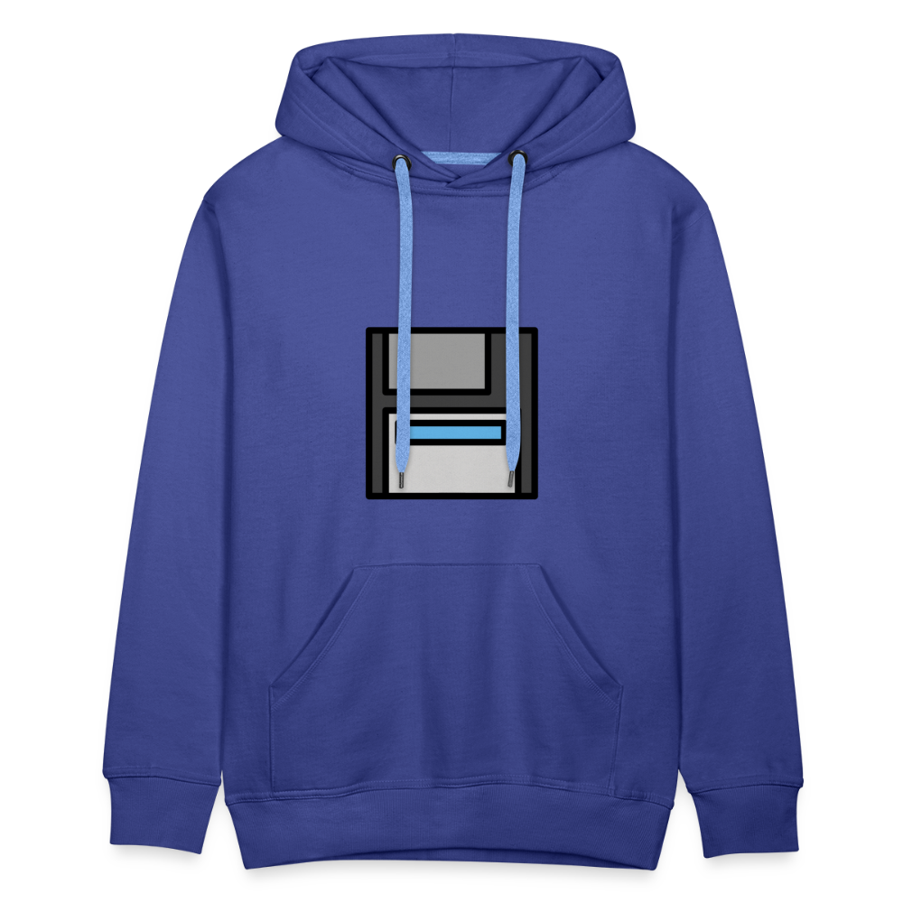 Customizable Floppy Disk Moji Men’s Premium Hoodie - Emoji.Express - royal blue