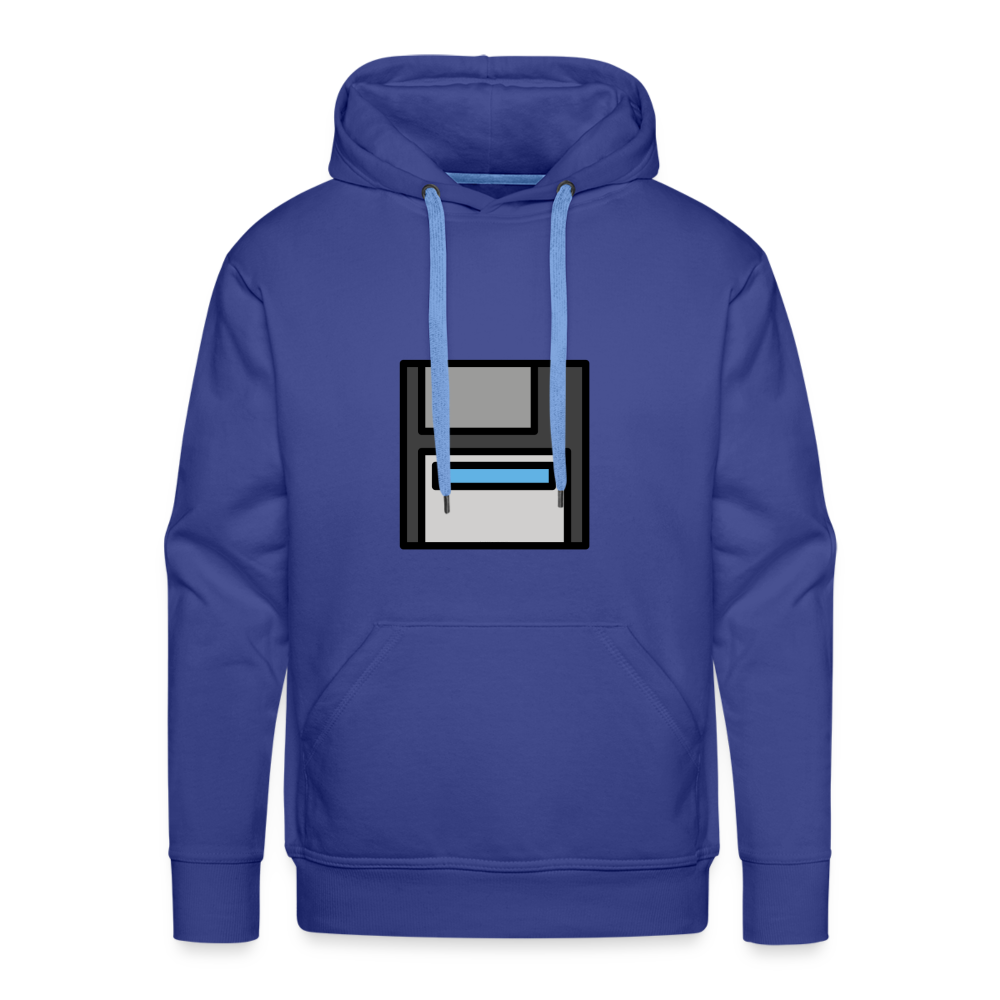 Customizable Floppy Disk Moji Men’s Premium Hoodie - Emoji.Express - royal blue