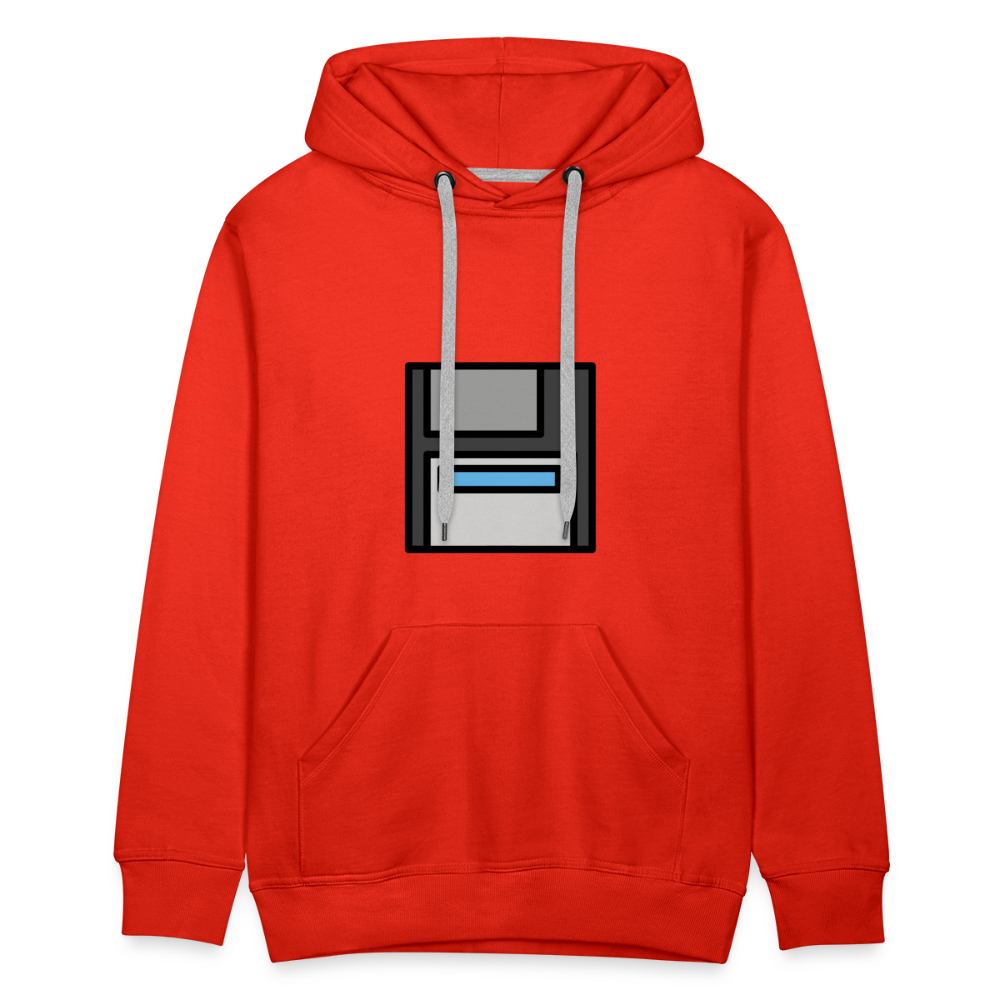 Customizable Floppy Disk Moji Men’s Premium Hoodie - Emoji.Express - red