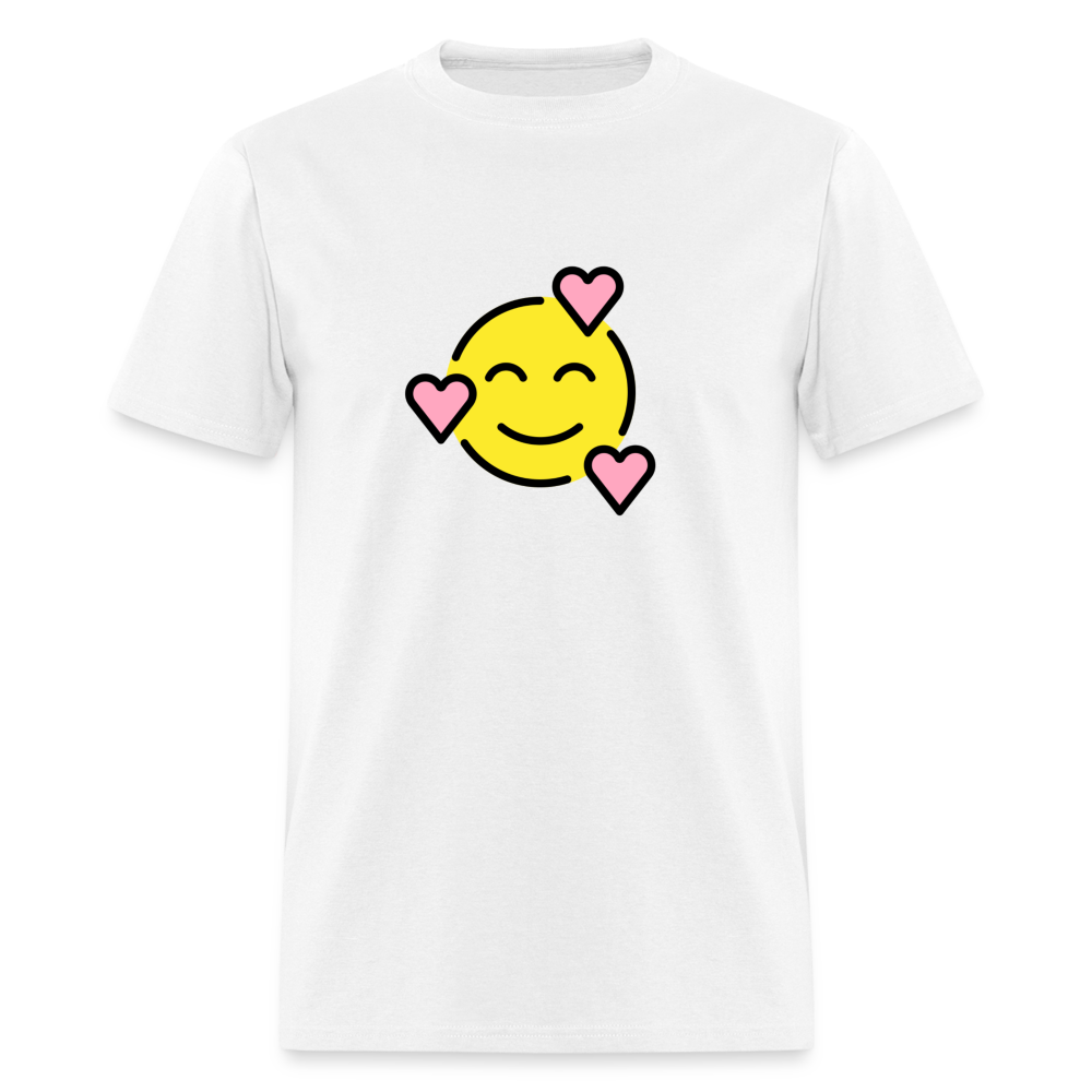 Smiling Face with Hearts Unisex Classic T-Shirt - Emoji.Express - white