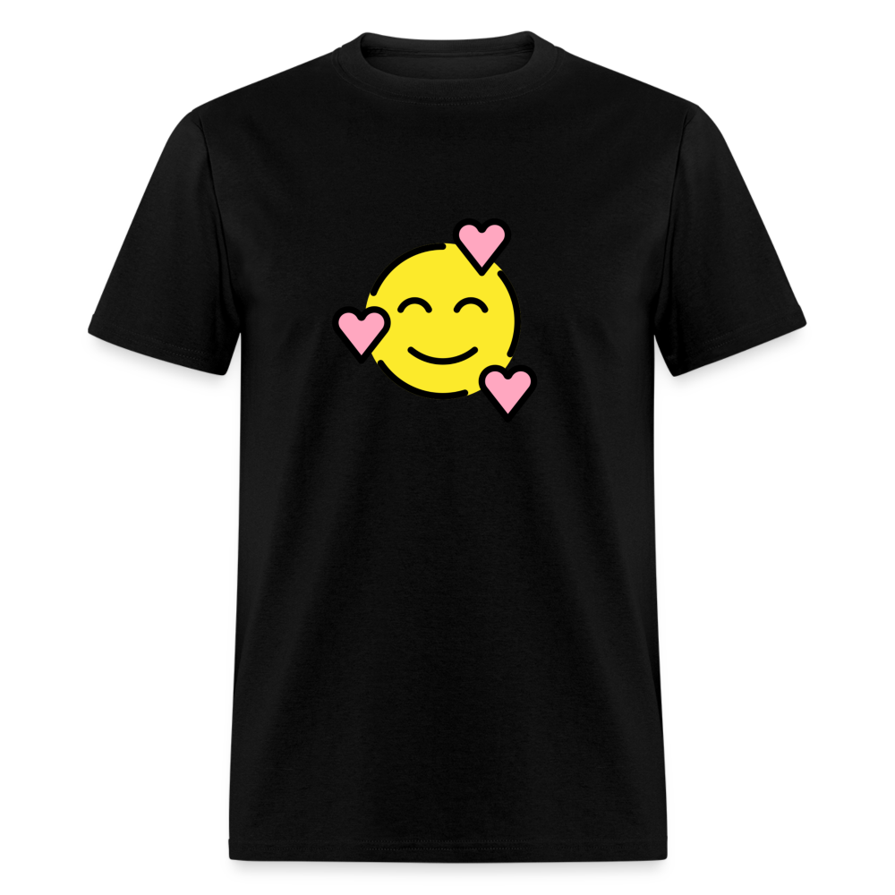 Smiling Face with Hearts Unisex Classic T-Shirt - Emoji.Express - black