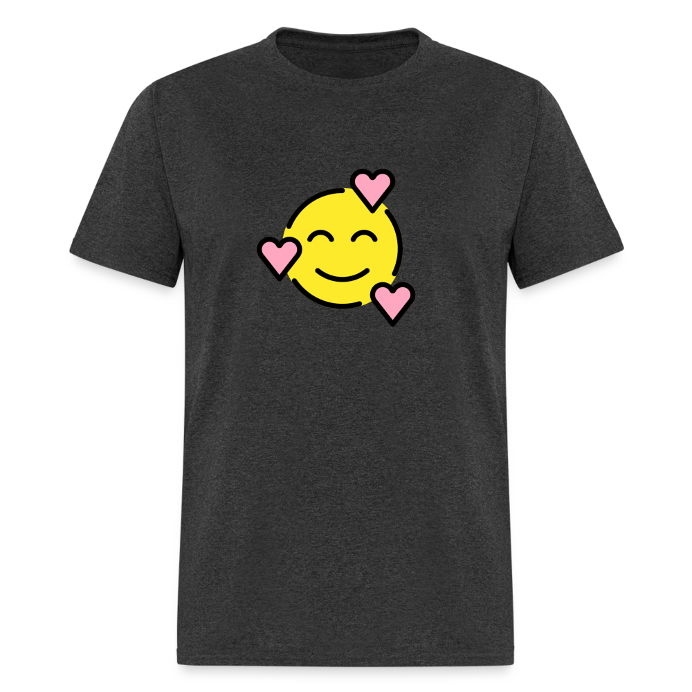 Smiling Face with Hearts Unisex Classic T-Shirt - Emoji.Express - heather black
