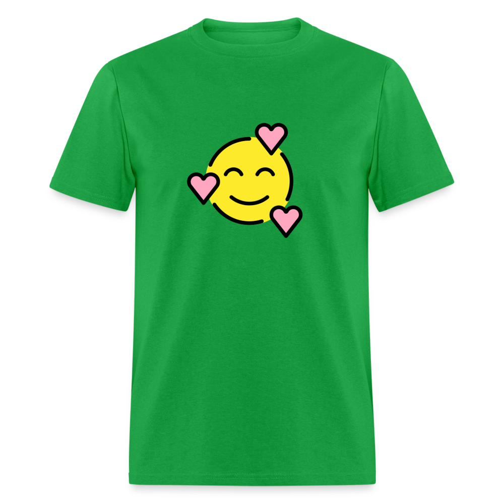 Smiling Face with Hearts Unisex Classic T-Shirt - Emoji.Express - bright green