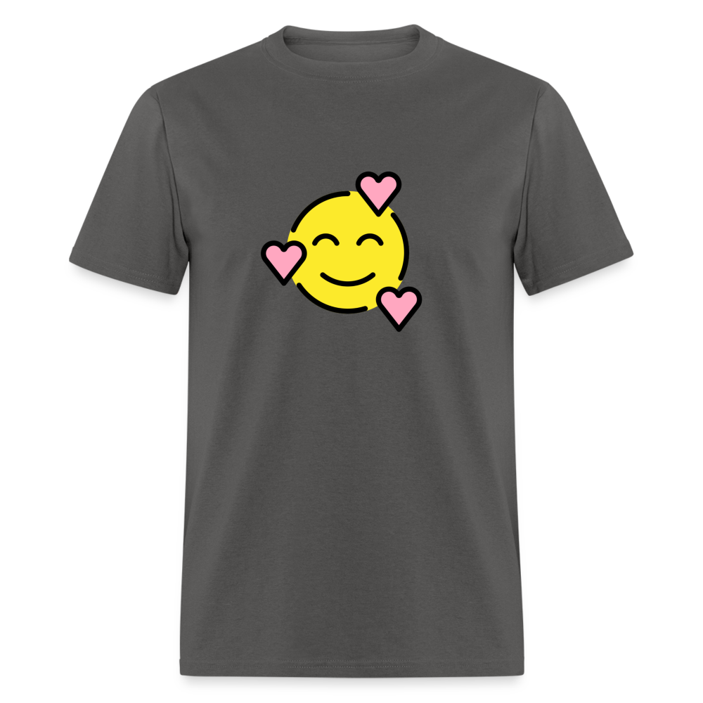 Smiling Face with Hearts Unisex Classic T-Shirt - Emoji.Express - charcoal