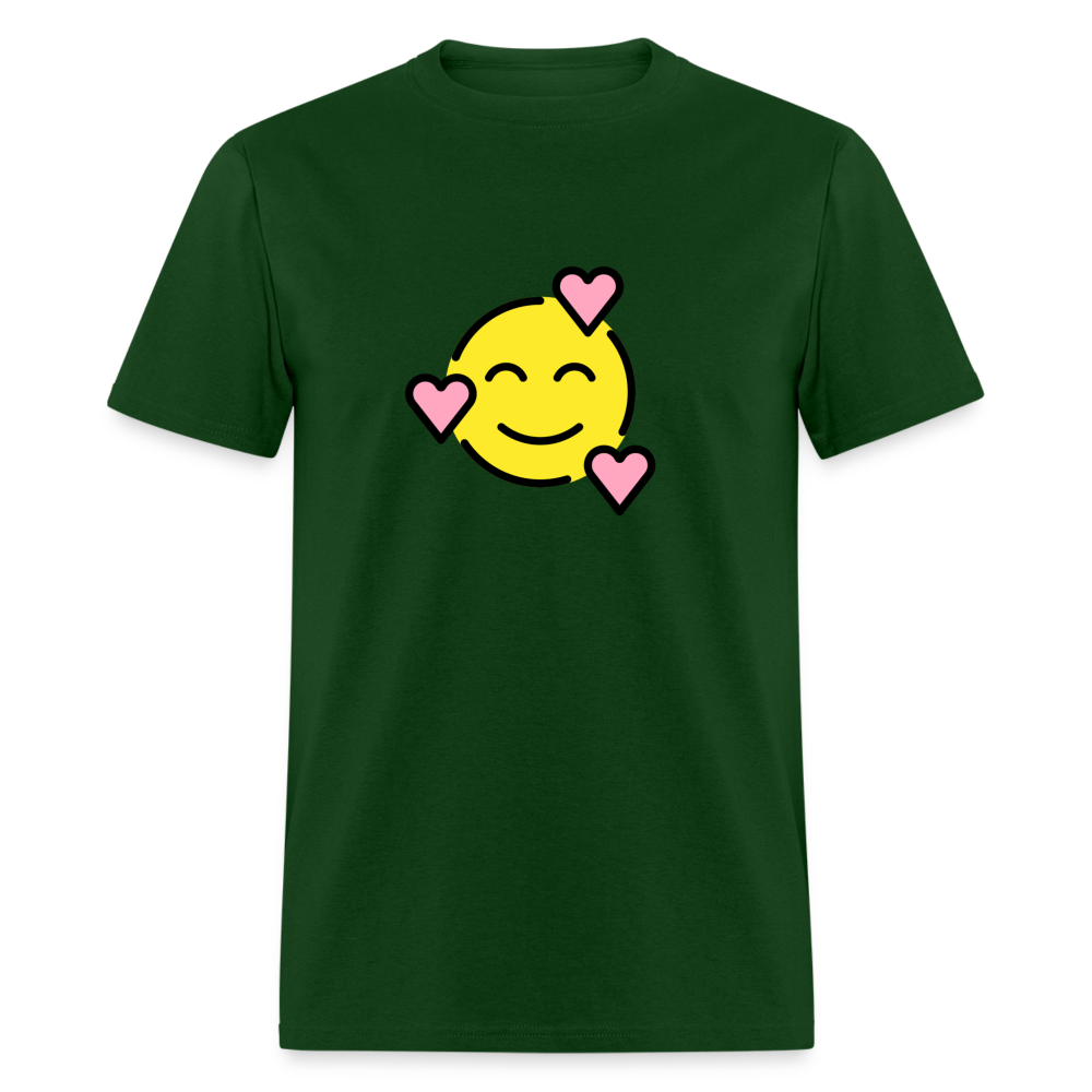 Smiling Face with Hearts Unisex Classic T-Shirt - Emoji.Express - forest green
