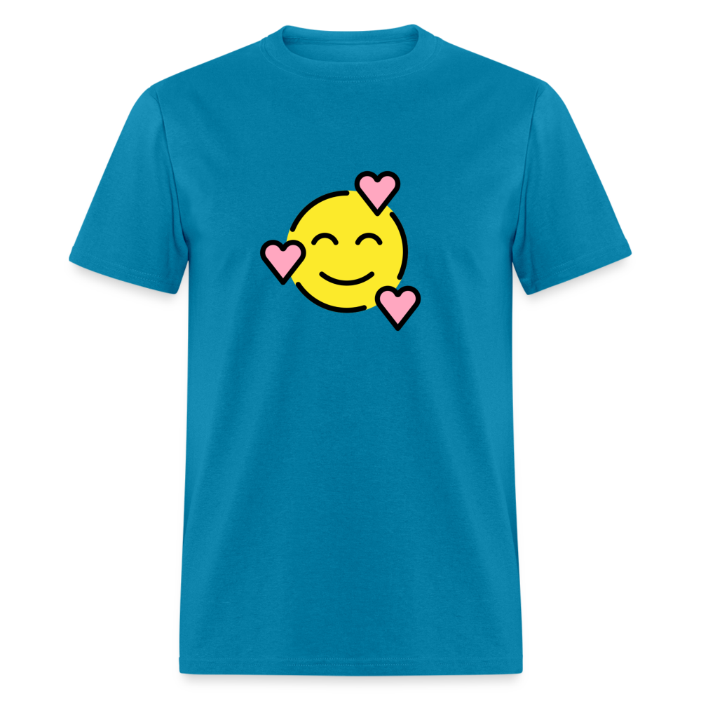 Smiling Face with Hearts Unisex Classic T-Shirt - Emoji.Express - turquoise