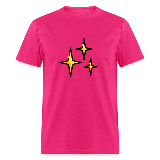 Sparkles Emoji Unisex Classic T-Shirt - Emoji.Express - fuchsia