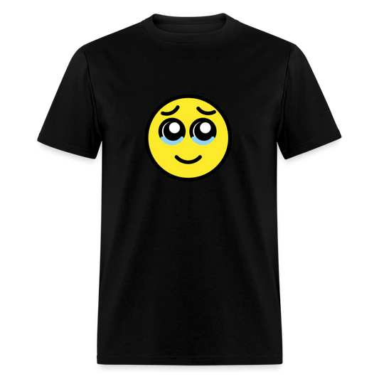 Face Holdng Back Tears Unisex Classic T-Shirt - Emoji.Express - black