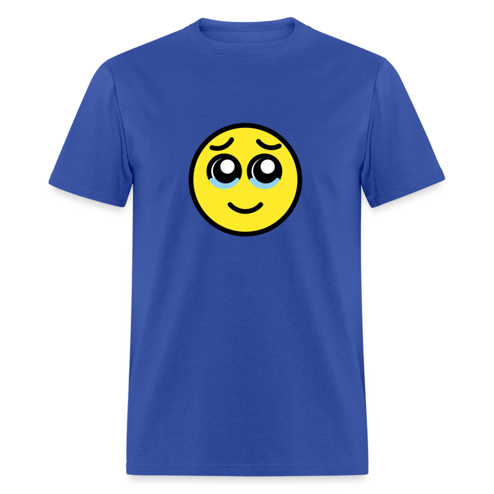 Face Holdng Back Tears Unisex Classic T-Shirt - Emoji.Express - royal blue