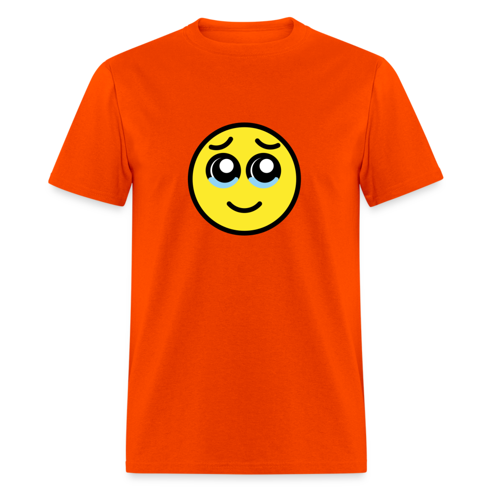 Face Holdng Back Tears Unisex Classic T-Shirt - Emoji.Express - orange