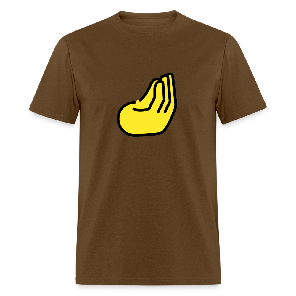 Pinched Fingers Emoji Unisex Classic T-Shirt - Emoji.Express - brown