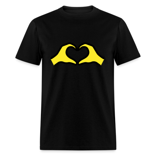 Heart Hands Emoji Unisex Classic T-Shirt - Emoji.Express - black