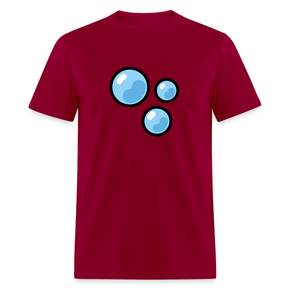 Bubbles Emoji Unisex Classic T-Shirt - Emoji.Express - dark red