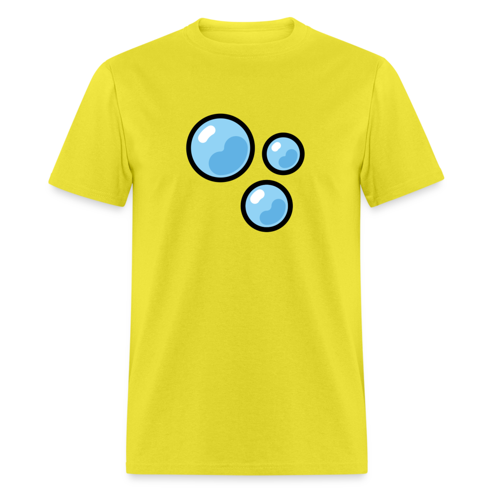 Bubbles Emoji Unisex Classic T-Shirt - Emoji.Express - yellow