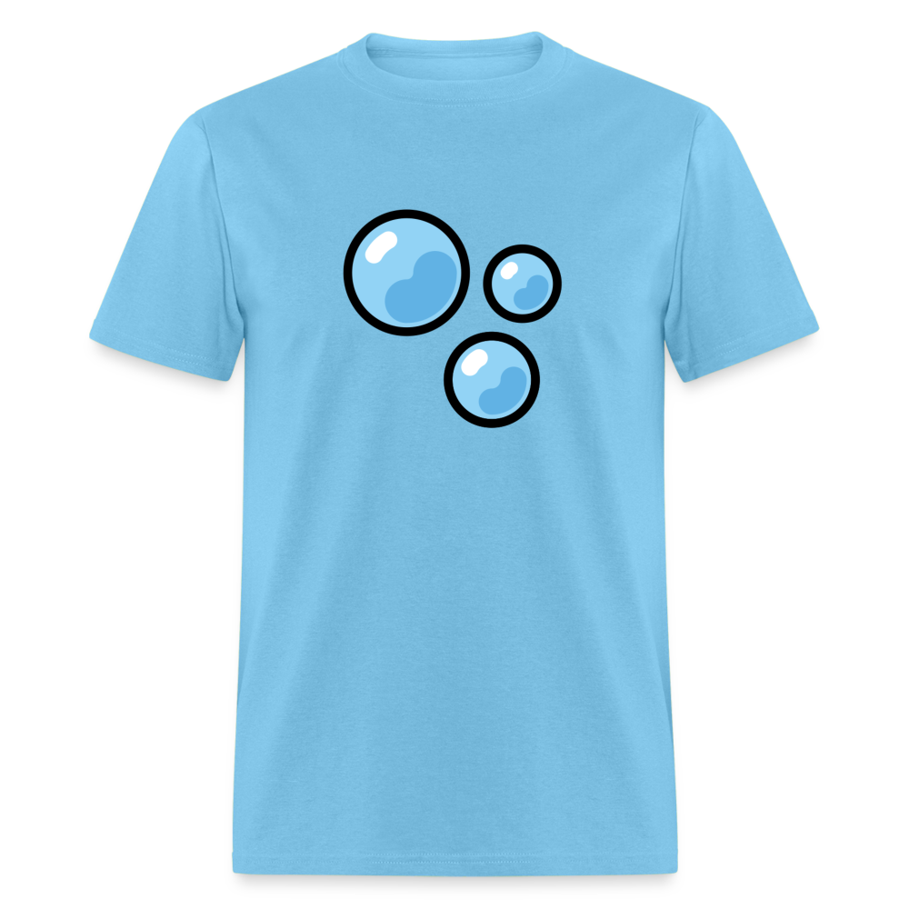 Bubbles Emoji Unisex Classic T-Shirt - Emoji.Express - aquatic blue